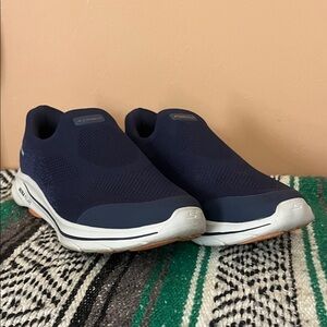 SKETCHERS Navy Blue Go Walk Mens Slip On Shoes 10.5 EW